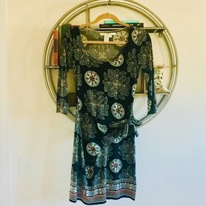 Max Studio 3/4 Sleeve Dress with Side Tie